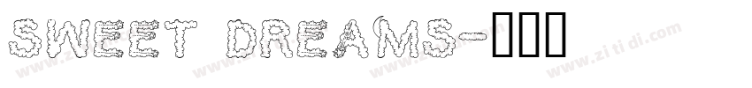 sweet dreams字体转换